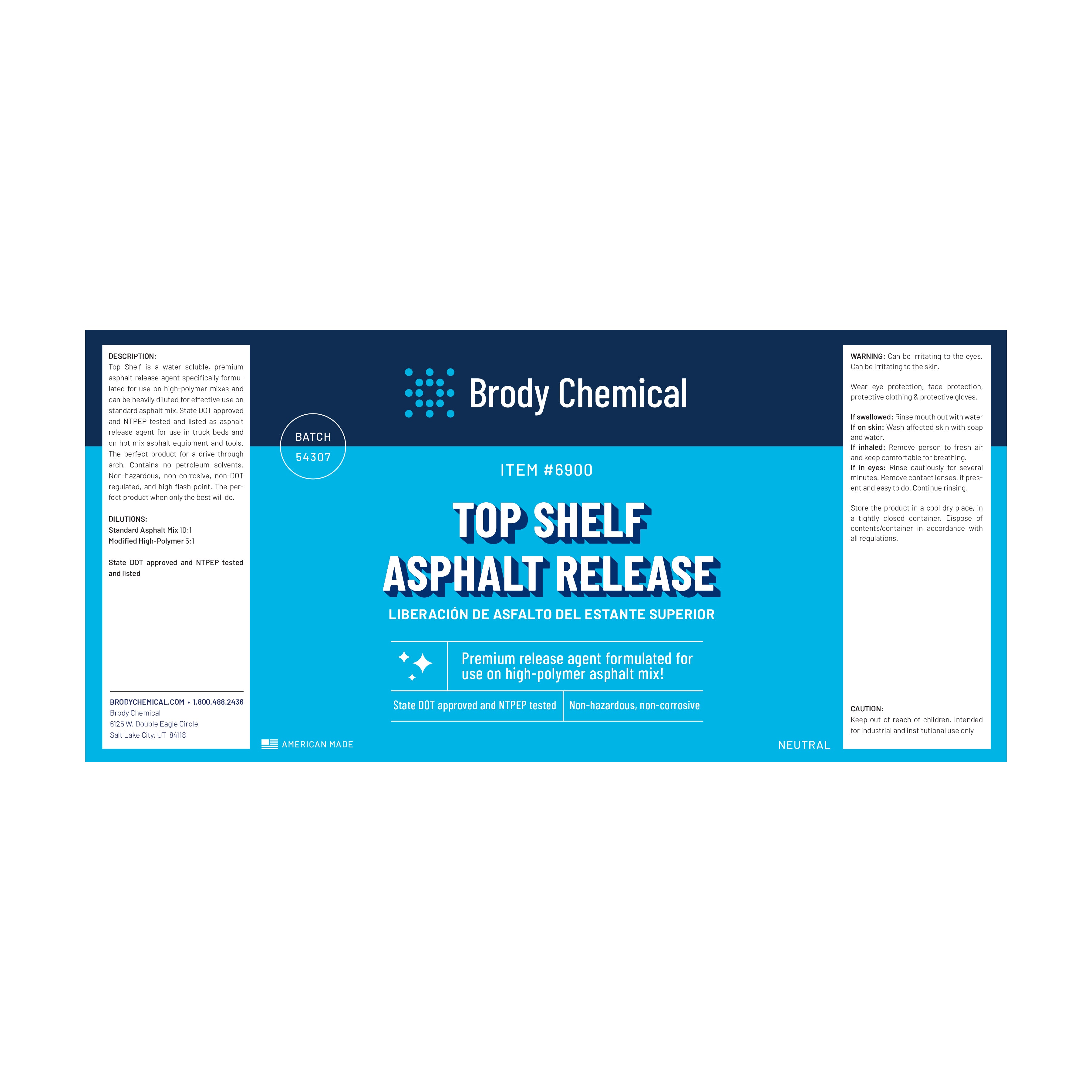 TOP SHELF ASPHALT RELEASE – Brody Chemical
