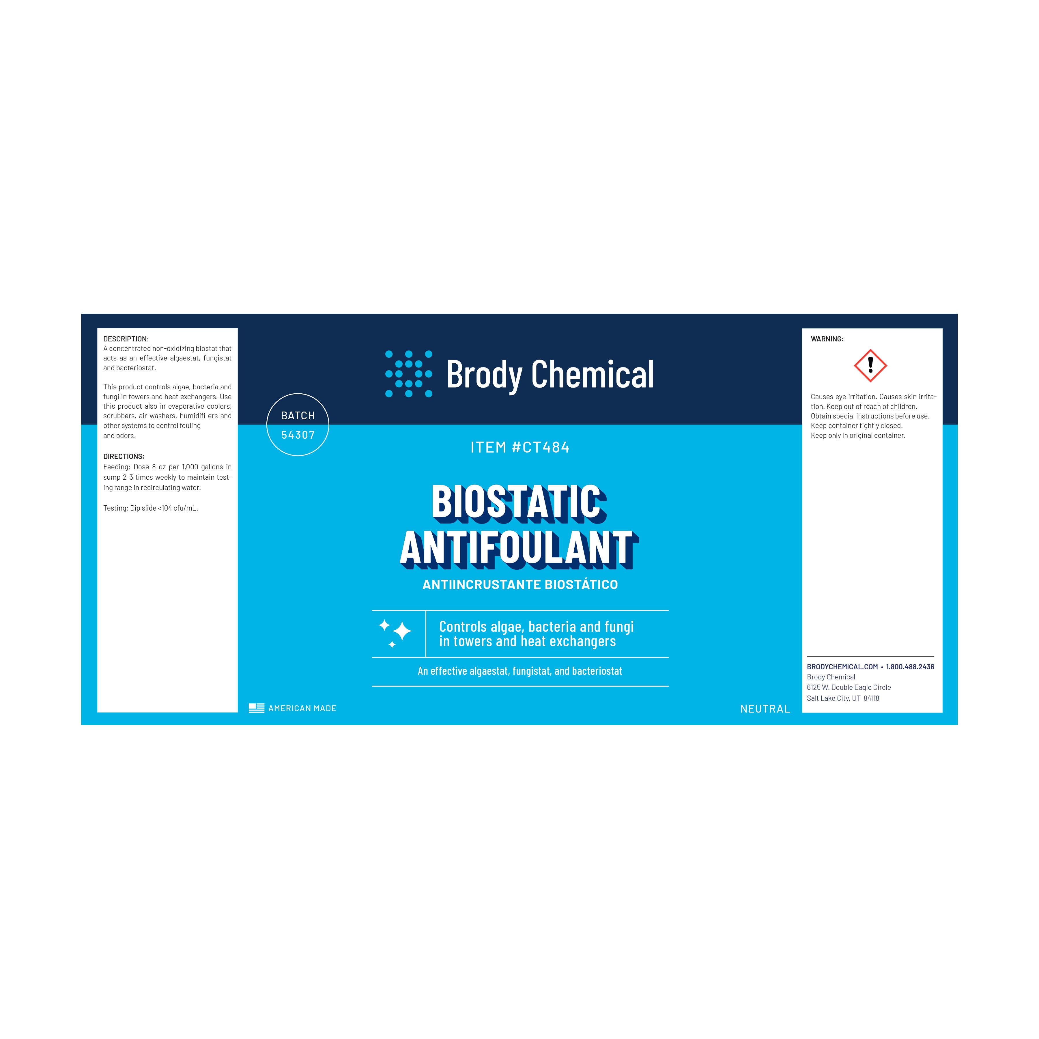 BIOSTATIC ANTIFOULANT – Brody Chemical
