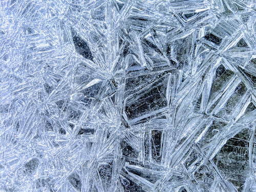 Frozen ice crystal texture