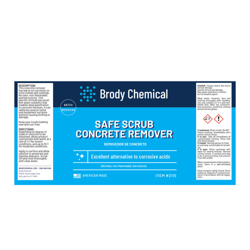 SAFE SCRUB CONCRETE REMOVER